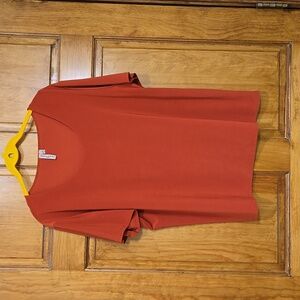 Susan Lawrence Short Sleeve Polyester Knit Top